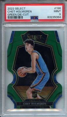 Panini Select Chet Holmgren GREEN ROOKIE /5 SSP PSA 9