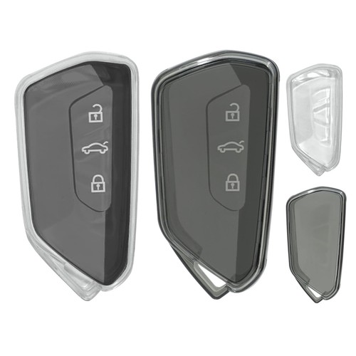 OFFCURVE Étui Clé Voiture TPU Élégant 3 Boutons - Coque Protection Hyundai Elantra, I10, I20, I30, I40, Ix35, Santa Fe, Sportage, Veloster Et Plus