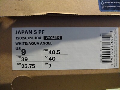 Asics Japan S PF Women white/aqua angel Sneakers 1202A323-104 US9