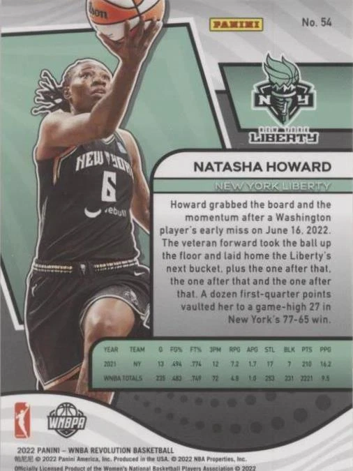 2022 Panini Revolution WNBA - Natasha Howard #54