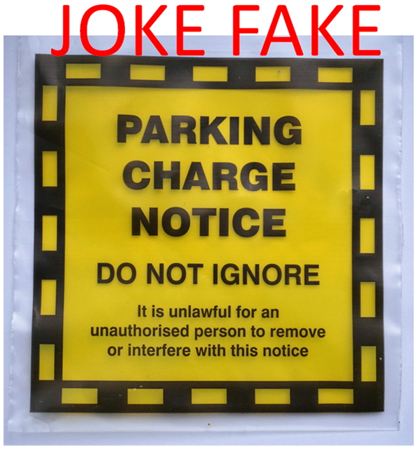 6 Fake Parking Tickets Penalty Charge Notice Fine Traffic Joke Prank