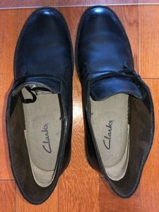 clarks desert boot black leather