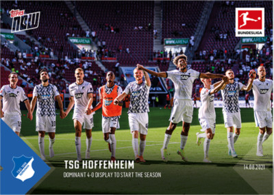   Topps Now Bundesliga 2021/22 #6 TSG Hoffenheim - Dominant 4:0 (EN)