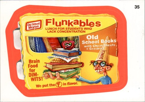 Mint 2011 WACKY FLUNKABLES #35 and bonus cards added