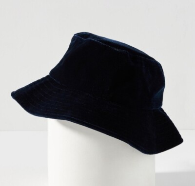 NWT Anthropologie Cotton Pinstripe Blue Bucket Hat By Anthropologie Stripe Bucket Hat | Anthropologie main image 2