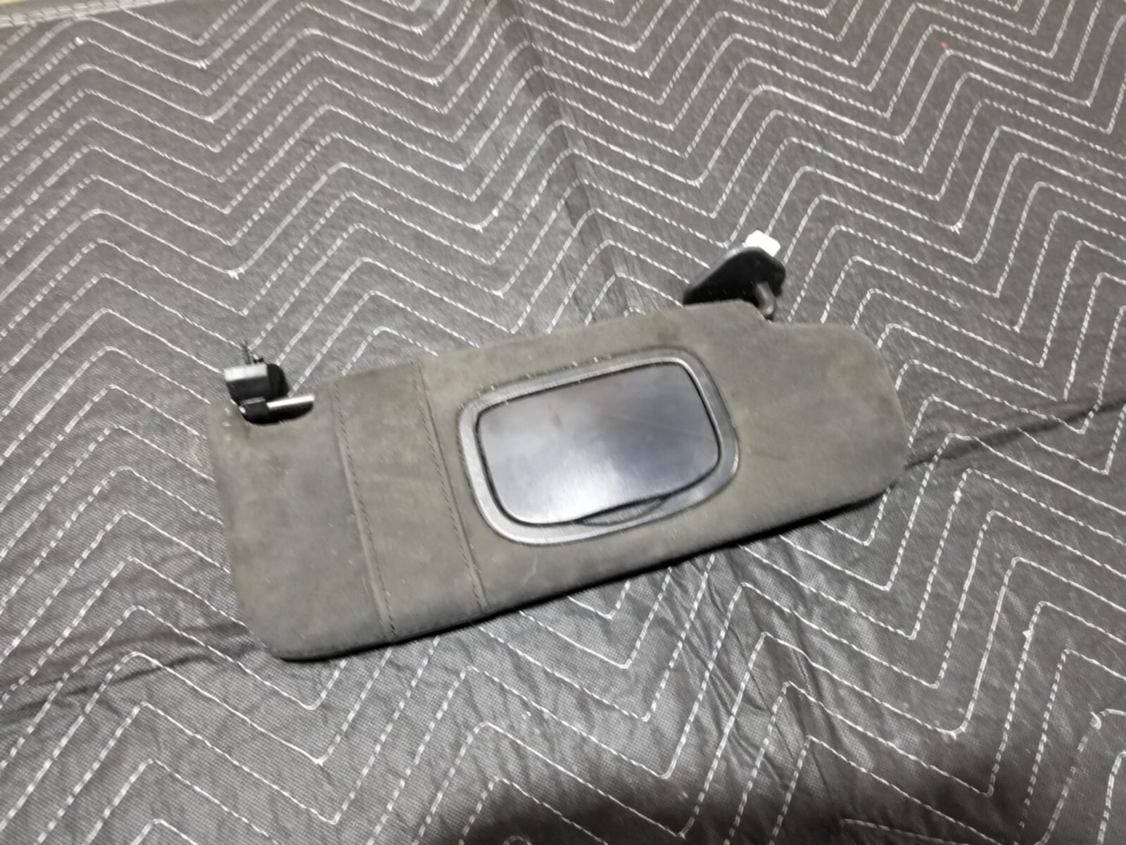 14-17 Maserati Quattroporte M156 GTS Right Side Sun Visor Shade Suede Black OEM