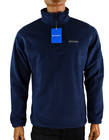 Columbia Mens Fleece Steens Mountain Jacket New S Quater 1/4 Zip Blue
