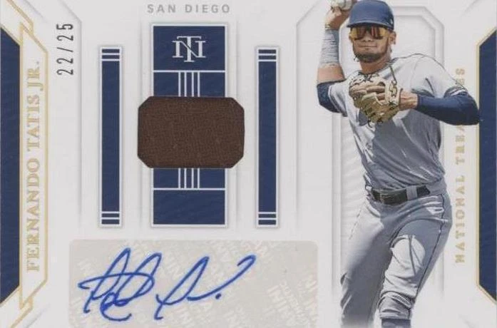 [お盆セール] 2019 フェルナンド タティ-ス直筆サインルーキーカード！ 2019 Panini National Treasures - Fernando Tatís Jr. #GGS-FT for
