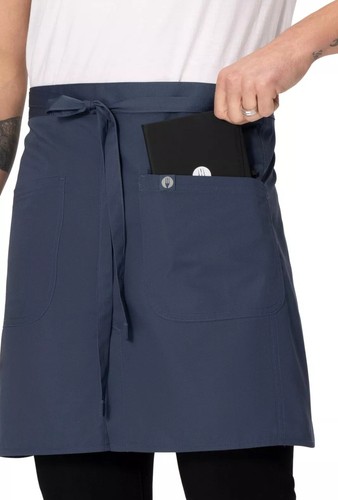 Chefworks Unisex Brio Unisex Servierschürze blau Einheitsgröße AHN09-BLU-0 Neu mit Etikett - Bild 2 von 5
