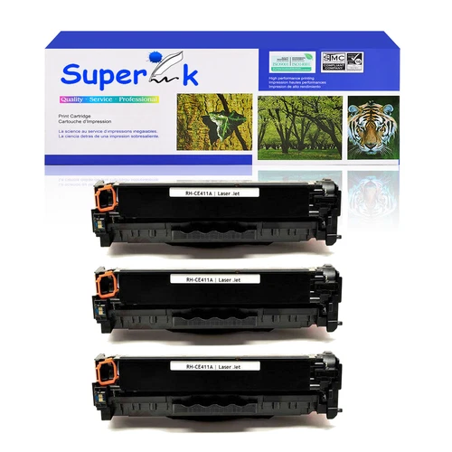 3PCS CE411A Cyan Toner 305A For HP LaserJet Enterprise 400 color M451nw M475dw