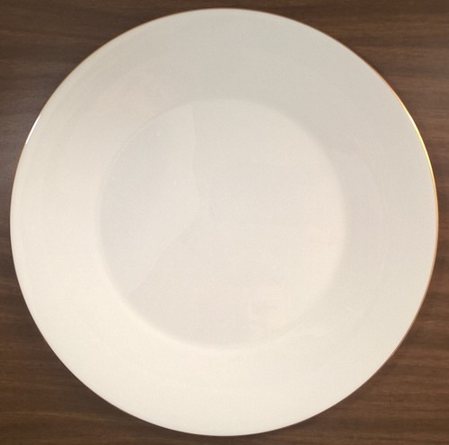 Minton Gold Monarch Rare 10 Dinner Plate Set Ivory White 10 5/8" England 24K Rim - Picture 2 of 18