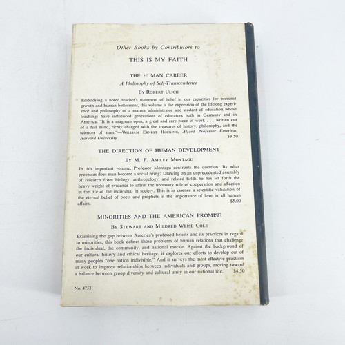 THIS IS MY FAITH - Stewart G. Cole, Hrsg. - 1956 - Erstausgabe American Religion - Bild 8 von 8