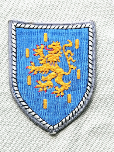 U24 Toppa Ricamata Franche Comté: Applicazione Da Cucire O Stirare (8x5 Cm)