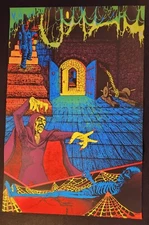 DetRetro313 1971 "SORCERER" LARGE BLACKLIGHT POSTER #230 SENA PRO ARTS, INC. OH