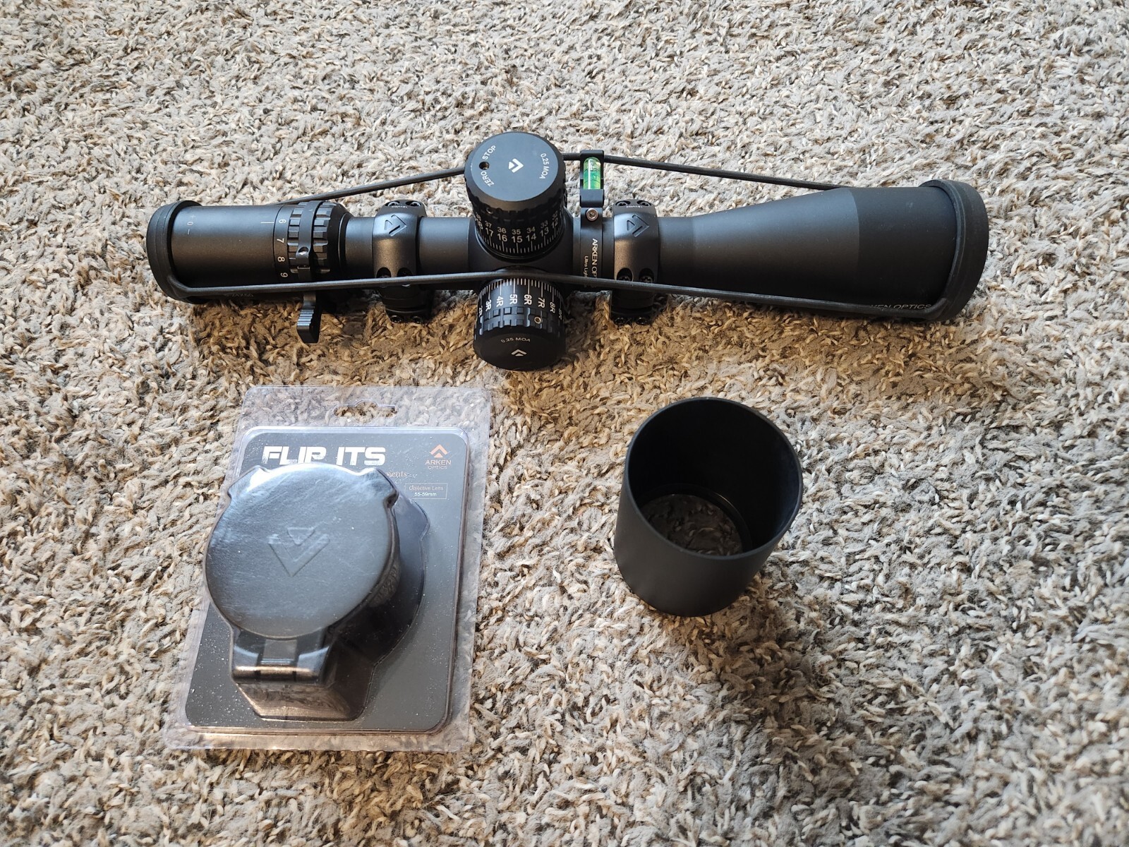 Arken Optics SH4 624X50 GEN2 FFP MOA VPR Illuminated Reticle PACKAGE