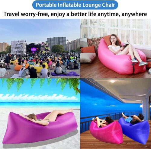 Premium Quality Air Lounger Inflatable Sofa Hammock-Portable,Water ProofBulk3Set - Afbeelding 1 van 12