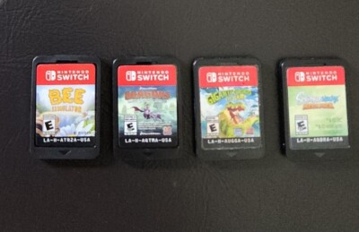4 Nintendo Switch Games (Cartridges ONLY!) Bee Sim Dragons