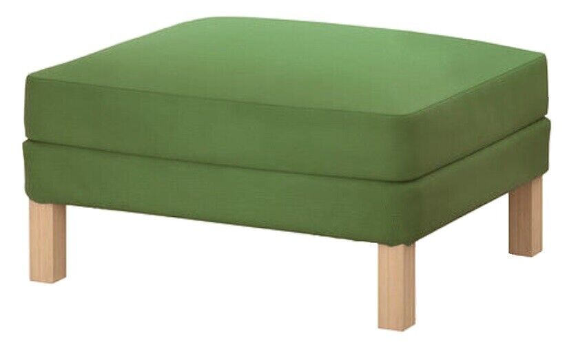Durable Flax Polyester The Heavy Duty Karlstad Footstool Cover Replacement is Custom Made for IKEA Karlstad Ottoman A Sofa Ottoman Slipcover Replacement