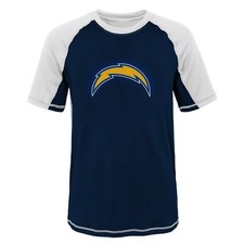 Outerstuff NFL Youth San Diego Chargers Short Sleeve Rash Guard Shirt