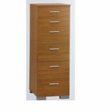 Cassettiera Settimino Ciliegio 2c+4c 43x49x122h In MDF. NUOVO. ART.6577