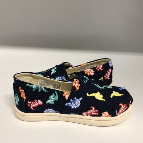 Toms Belmont Navy Dino Bones Youth Size 7 - Picture 6 of 7