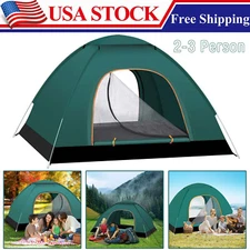 2-3 Person Tent Automatic Pop Up Outdoor Camping Hiking Waterproof Tent Portable