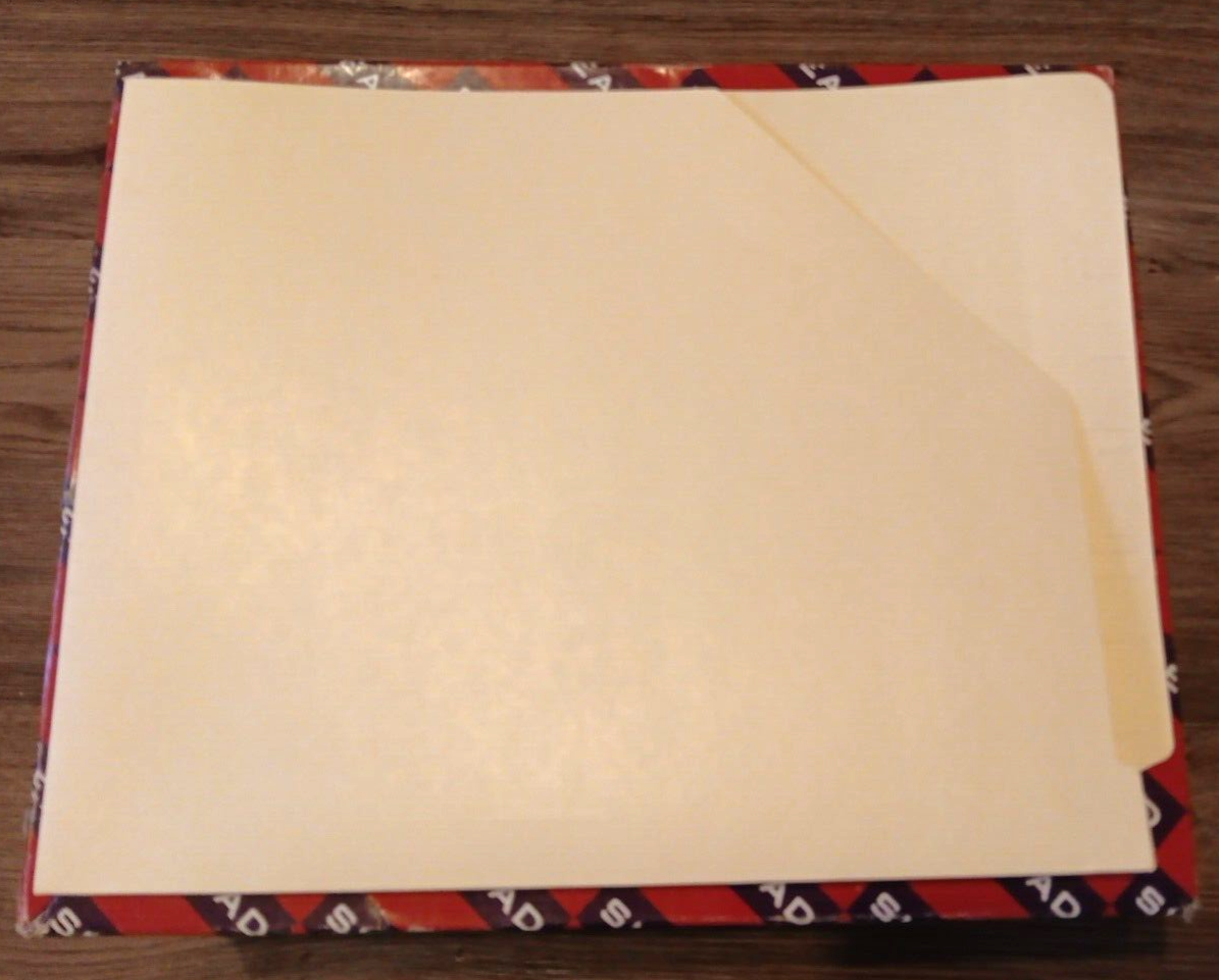 Smead 75740 Manila End Tab File Jackets with Reinforced Tab Letter