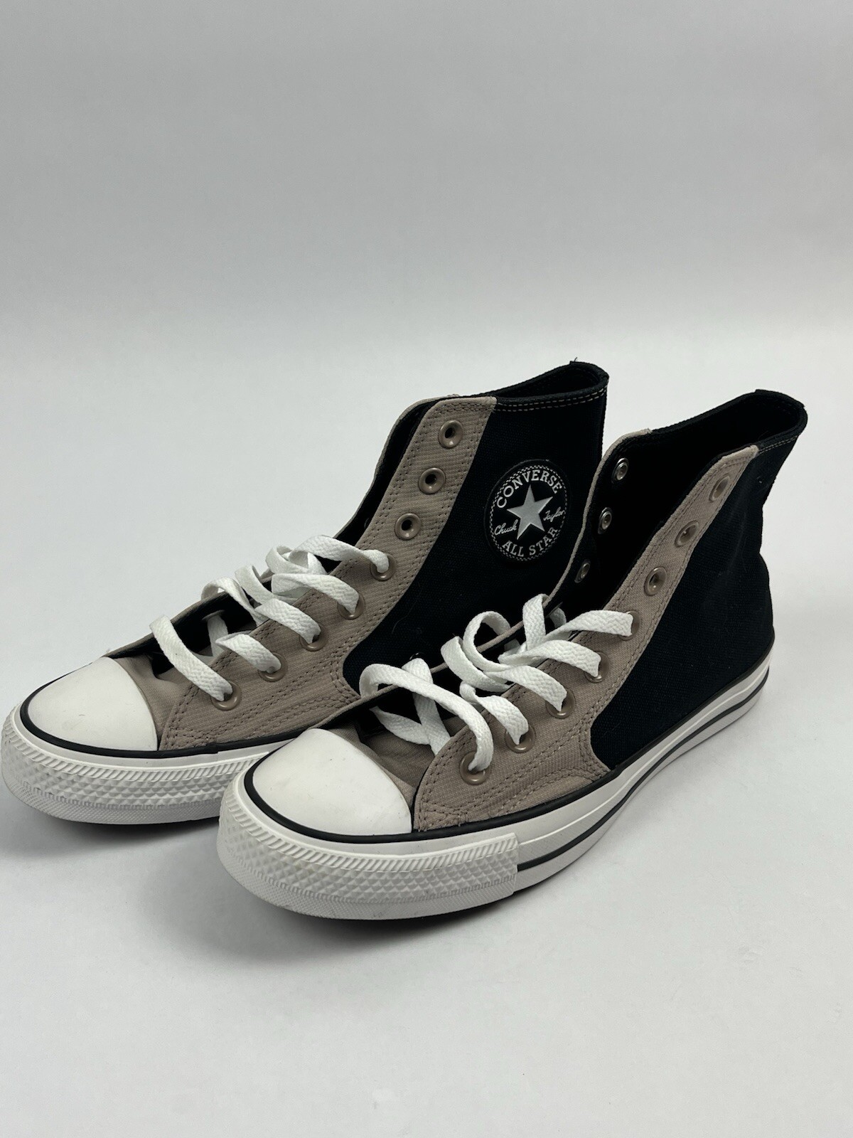 Converse All Star Chuck Taylor Hi Top Blk/Beige Retro Canvas Sneakers Size M7/W9 thumbnail 2