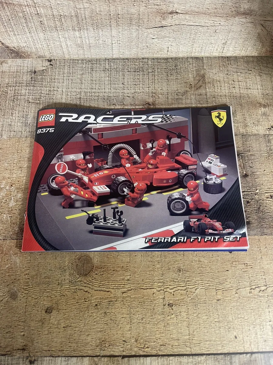 Resignation Plante skinke Lego 8375 Racers Ferrari F1 Pit Instructions ONLY | eBay