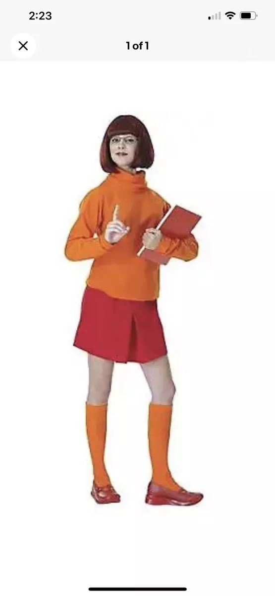 Scooby Doo Velma Ladies Halloween Fancy Dress Costume Party Outfit