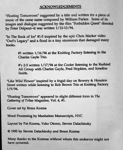 1995 SIGNED STEVE DALACHINSKY (d. 2019)  "In the Book of Ice" to EILEEN KAUFMAN - Bild 3 von 8