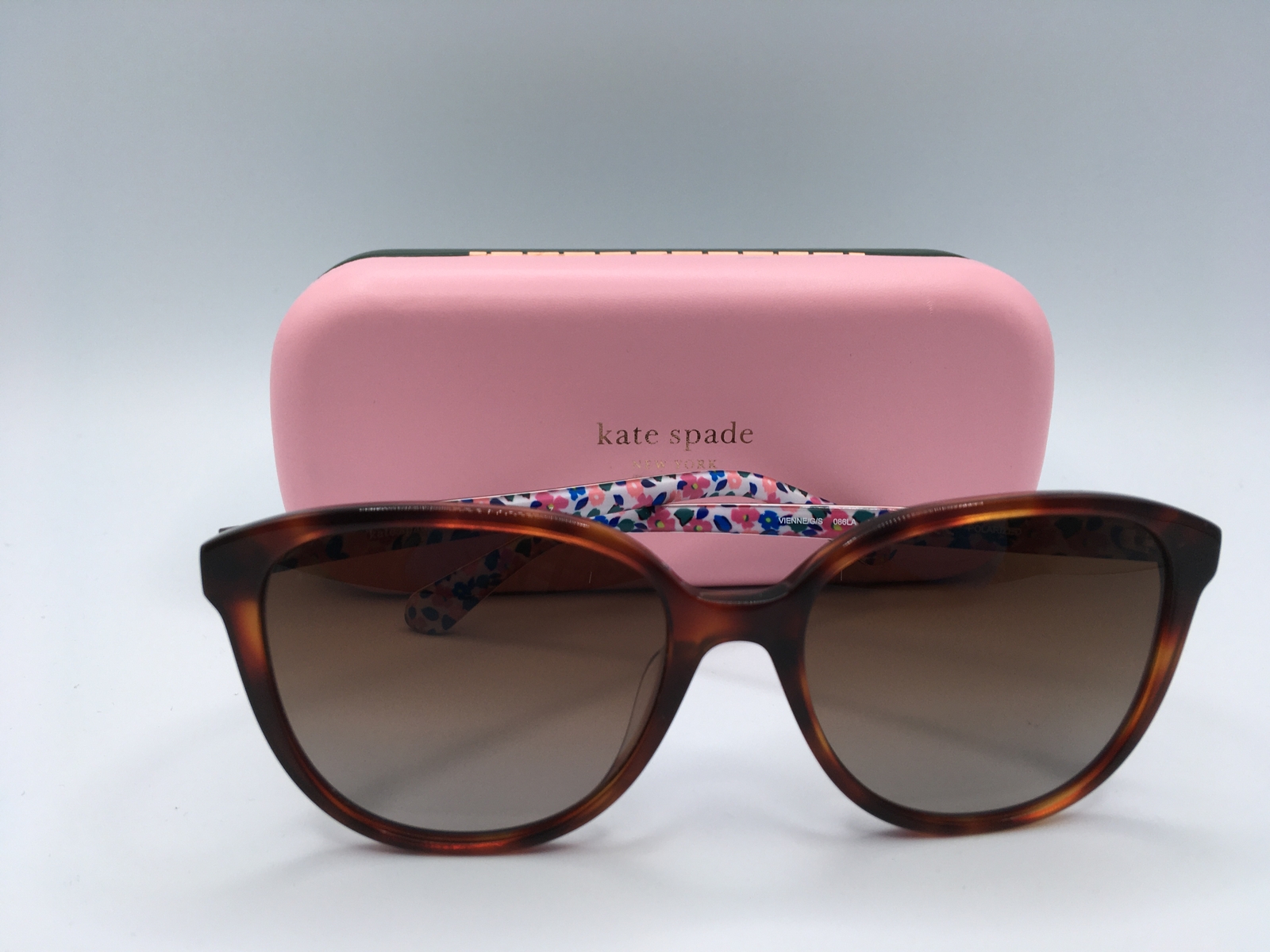 Kate Spade Vienne Women's Havana Frame Brown Gradient Lens Oval