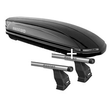 Dachbox MAA400L+Dachträger Tema für Mercedes GLC Coupé C253 5Tür ab 20 Alu Dachbox MAA400L+Dachträger Tema für Mercedes GLC Coupé C253 5Tür ab 20 Alu