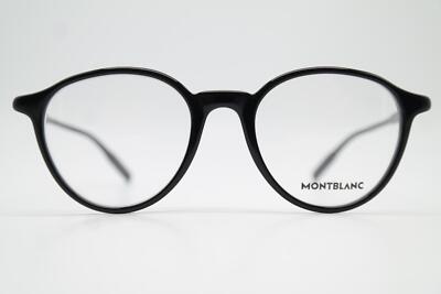 Brille MONT BLANC MB0291O M Schwarz Weiß Oval Brillengestell eyeglasses Neu
