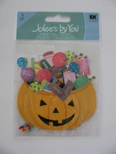Jolee's PUMPKIN BASKET Halloween Candy Dimensional Sticker NIP