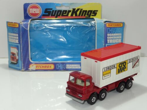 Matchbox Superkings K24 SCAMMELL CONTAINER TRUCK (278)