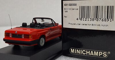 BMW M3 E30 Cabriolet 1988 1:43 Minichamps 431020330