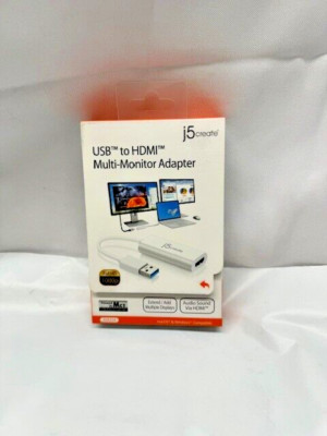 j5 Create USB to HDMI Display Adapter JUA254 *New