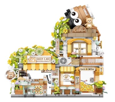 Klemmbausteine Set Kaffeeladen Coffeeshop LOZ 1382 Ideas Block Mini Bricks
