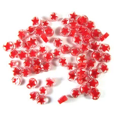 Red Star Murrine 12103-96 Millefiori COE 96 Glacial Art Glass Fusing Supplies