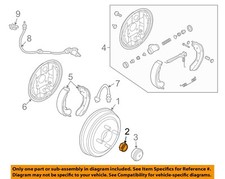 GM OEM 04-15 Aveo Rear Suspension Brake Components-Lock Nut 94515438