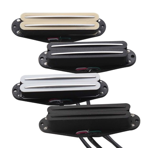 Set Pickup Humbucker FLEOR Alnico 5 Per Chitarra Elettrica - Nero, Posizioni Manico E Ponte