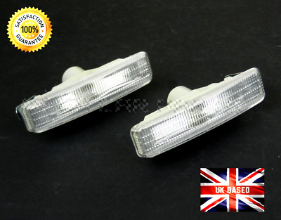 FOR BMW 5 SERIES E39 1996-2004 PAIR FRONT WING SIDE INDICATORS LIGHTS CLEAR SET