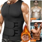 Men Waist Trainer Compression Vest Shirt Tank Sauna Neoprene Body Shaper Corset
