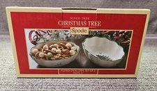 SPODE SET OF 2 FLUTED OVAL DISHES 6 INCHES NEW / BOX 