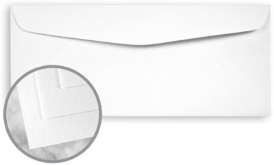 Strathmore Elements Solids Ultimate White #10 Envelopes - 70 lb, 500 Pack