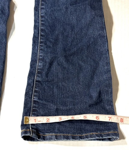 Childrens Place Girls 14 Boot Cut Denim Blue Jeans Stretch Dark Wash - Picture 11 of 12