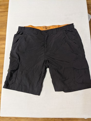 Black Nylon Hiking Cargo Shorts XL 40 