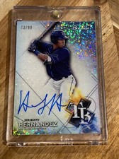 2021 Bowman Sterling Prospect Speckle Refractor /99 Heriberto Hernandez Auto