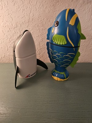 Collectable Pair Of Carnival Cruise Line Sipper Cups-Dolphin